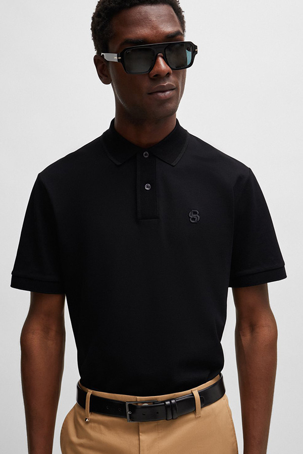 ΜΠΛΟΥΖΑ ΠΟΛΟ BOSS - 001 ΜΑΥΡΟ